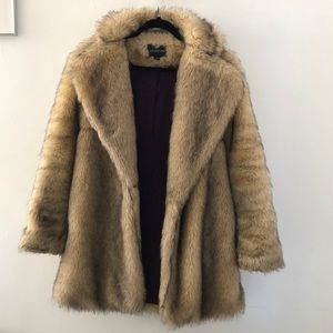 Mink Pink Cruella Faux Fur Coat XS